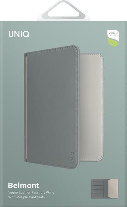Image du produit Uniq Belmont RFID Blocking Passport Case - Green/Ivory
