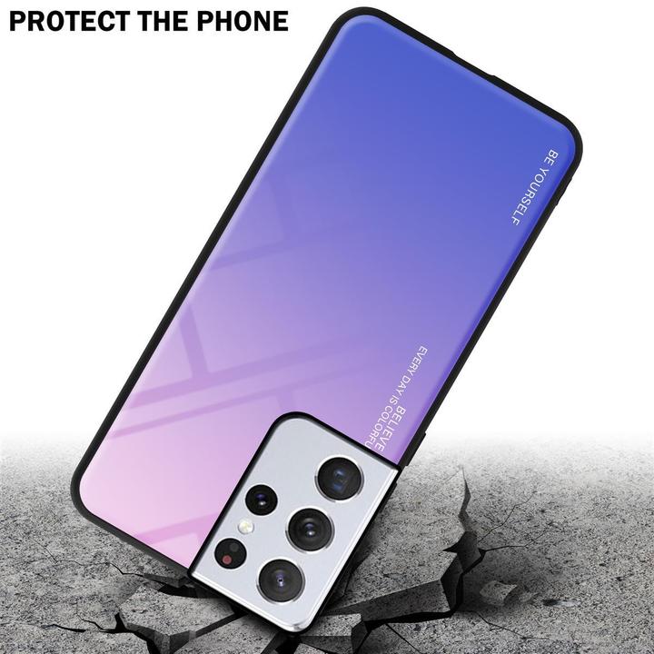 Productafbeelding Cadorabo TPU 2 kleuren glasdekking (Samsung Galaxy S21 Ultra)