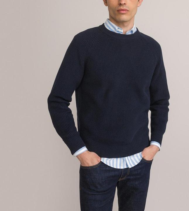Actual product image La Redoute Collections Knitted jumper with pearl pattern (S)