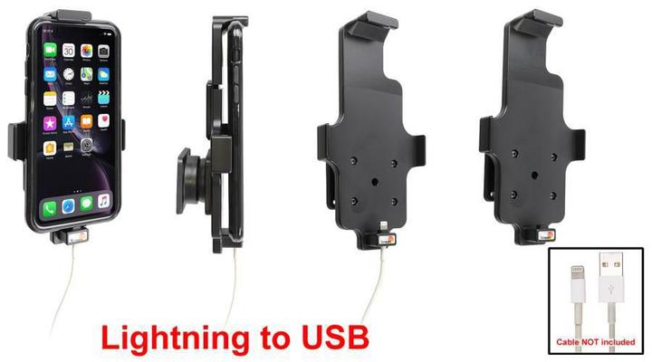 Produktbild Brodit Halter (Befestigung oben) für APPLE iPhone XR, für Schutzhüllen, max: Höhe 150-165mm Breite