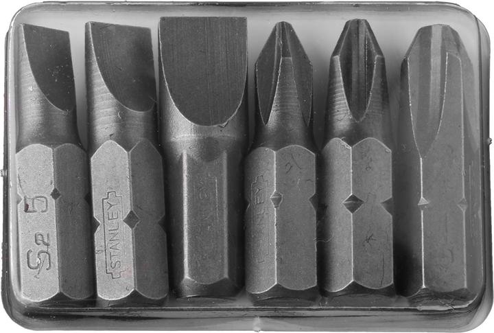 Image du produit Stanley Jeu de tournevis plats à embouts interchangeables, 12 pièces (Cruciforme PZ, Escale, Recouvrement cruciforme Phillipps (PH))