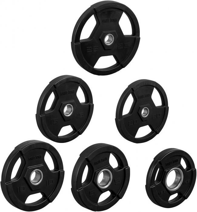 Produktbild Gorilla Sports Hantelscheiben (1 x 10 kg, 2 x 2.5 kg, 1 x 5 kg, 2 x 1.25 kg)