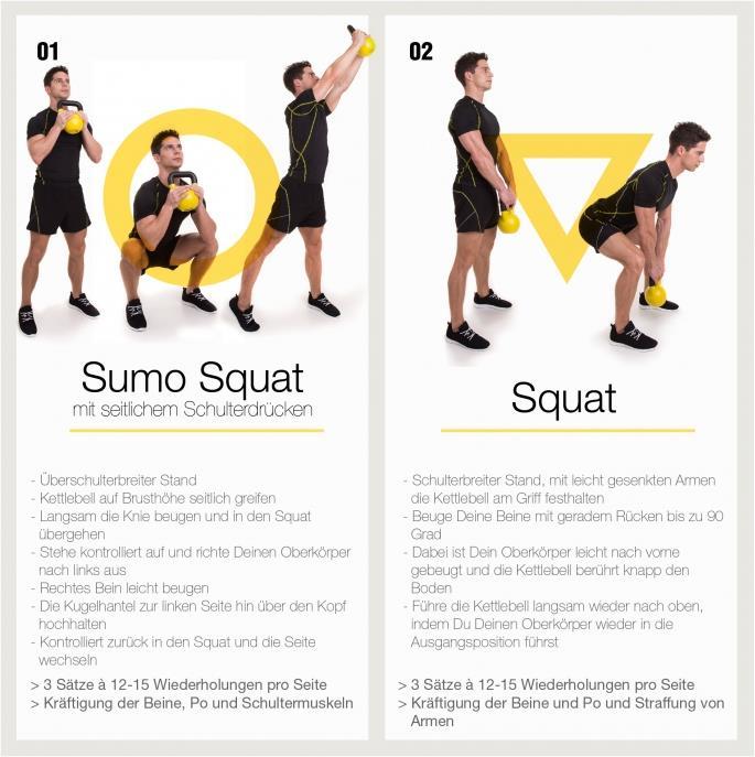Actual product image Gorilla Sports Kettlebell Set (1 x 16 kg, 1 x 12 kg)