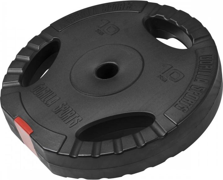 Actual product image Gorilla Sports Weight plates (1 x 10 kg)