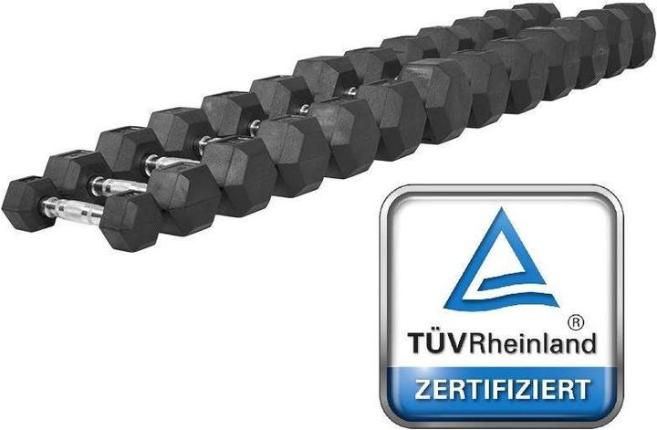Immagine prodotto Gorilla Sports Manubrio esagonale in gomma da studio (1 x 30 kg)