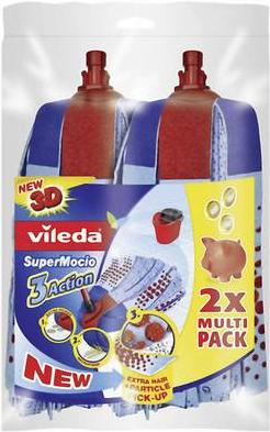 Produktbild Vileda SuperMocio 3x Action Wischmop Ersatz (2 Stk.)