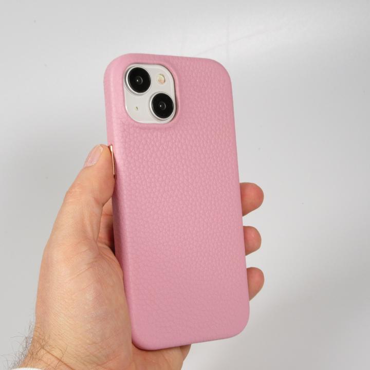 Produktbild PhoneLook Hülle Vollständig genarbtes Luxuskalbsleder mit Metallknöpfen und MagSafe (Apple iPhone 15)