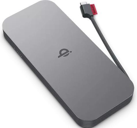 Immagine prodotto Lenovo GO Wireless Power Bank 10000 mAh, Thunder Black, 258 g, 15 W (10000 mAh, 30 W, 38.50 Wh)