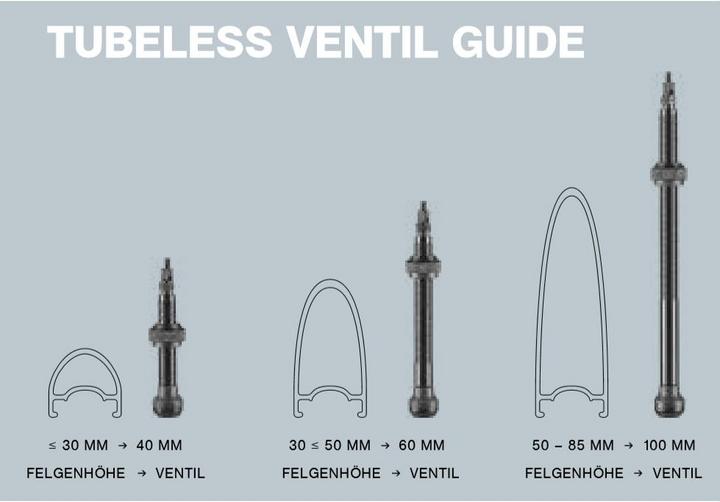 Actual product image Schwalbe tubeless valve