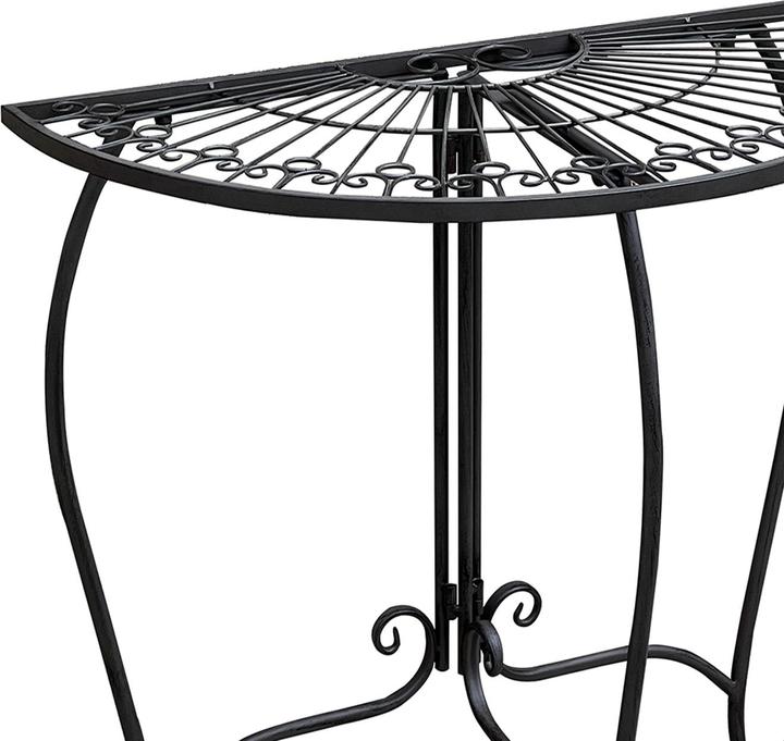 Produktbild Mojawo Wandtisch Beistelltisch Gartentisch Balkontisch halbrund klappbar (80 cm)