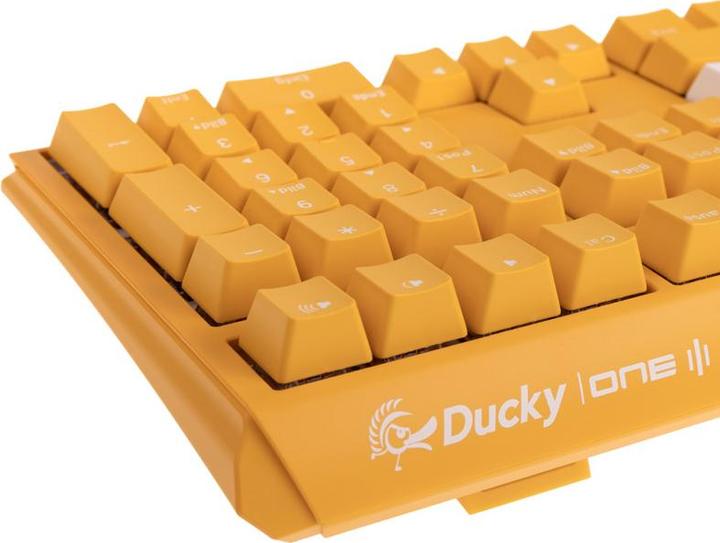 Image du produit Ducky Clavier de jeu One 3 jaune, RGB LED - MX bleu (DE, Filaire)