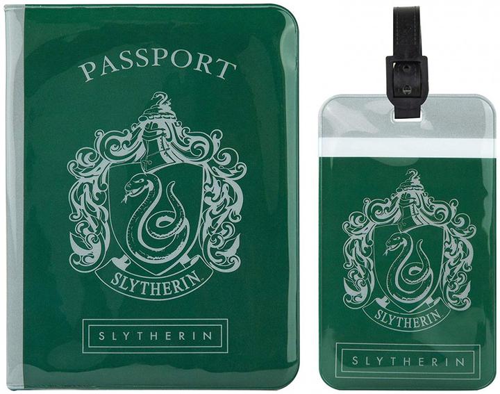 Actual product image Cinereplicas Set of Passport cover and Tag - Slytherin - Harry Potter CR2512 (Case)