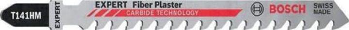 Bosch Professional Zubehör EXPERT ‘Fiber Plaster’ T 141 HM Stichsägeblatt, 3 Stück