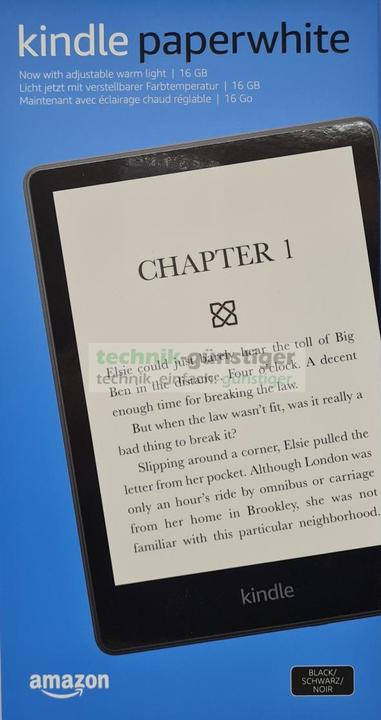 Image du produit Amazon Kindle Paperwhite (2021) eReader 16GB sans offres spéciales, écran 17,3 cm (6,8 pouces),... (6.80", 16 Go, Noir)