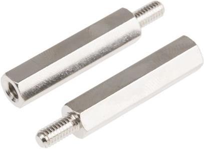 Image du produit Rs Pro Entretoise filetée hexagonale en laiton M4x30mm M/F