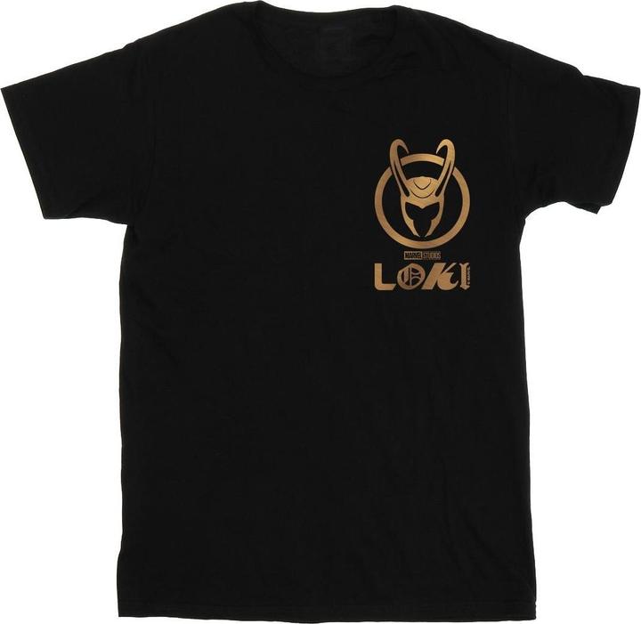 Immagine prodotto Loki Horn Logo Faux Pocket Maglietta Uomo (4XL)
