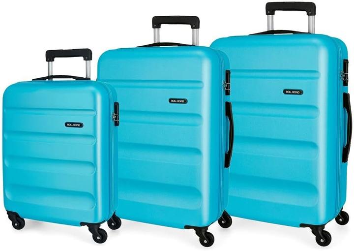 Produktbild Roll Road Kofferset Blau (91 l, Handgepäck (bis 50l), M (50 - 90l), L (90 - 115l))
