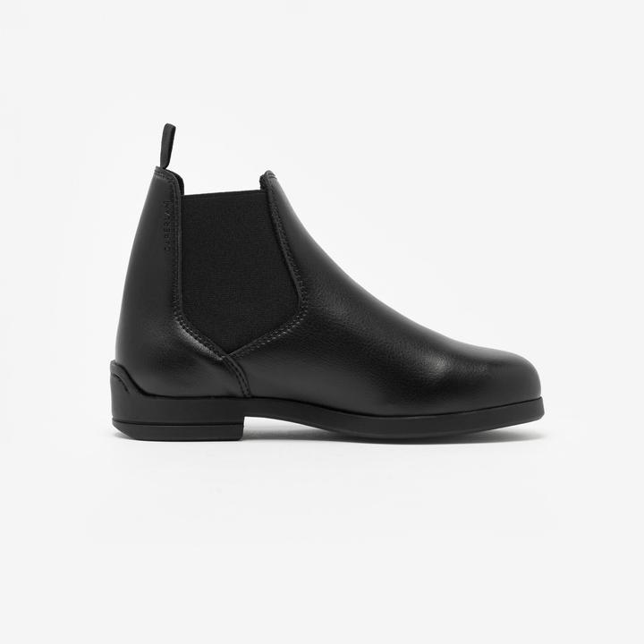 Actual product image Caperlan Reitstiefeletten 500 synthetisch Kinder schwarz (33)