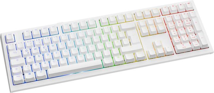 Actual product image Ducky One X Wireless Gaming Keyboard, inductive, Hot Swap, RGB - Inductive Switch, ISO (DE), white (DE, Wireless)