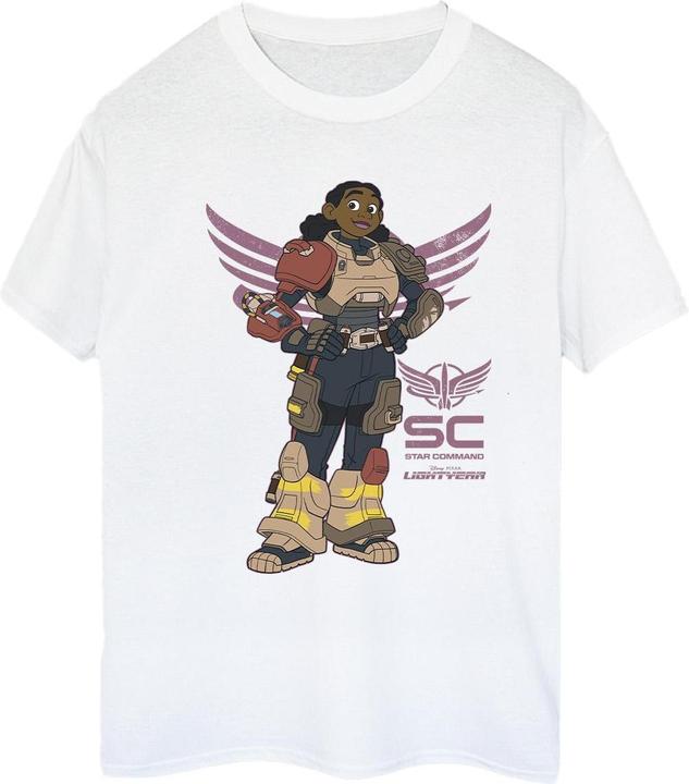 Actual product image Disney Womens/Ladies Lightyear Izzy Star Command Cotton Boyfriend T-Shirt (M)