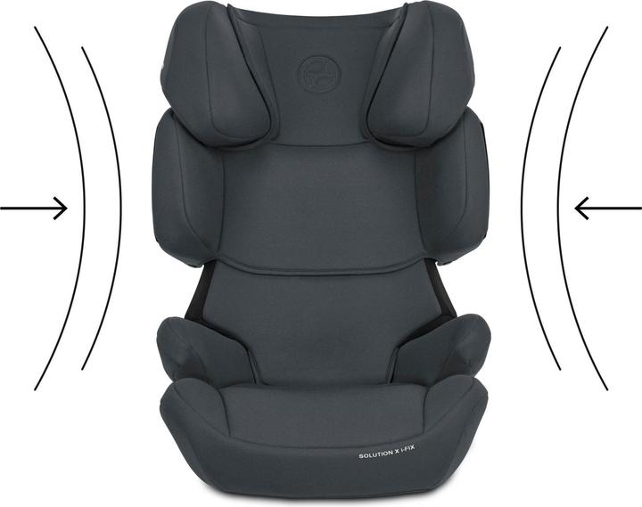 Actual product image Cybex SOLUTION X I-FIX Cobblestone Grey | dark grey (Booster seat, ECE R129/i-Size Standard)