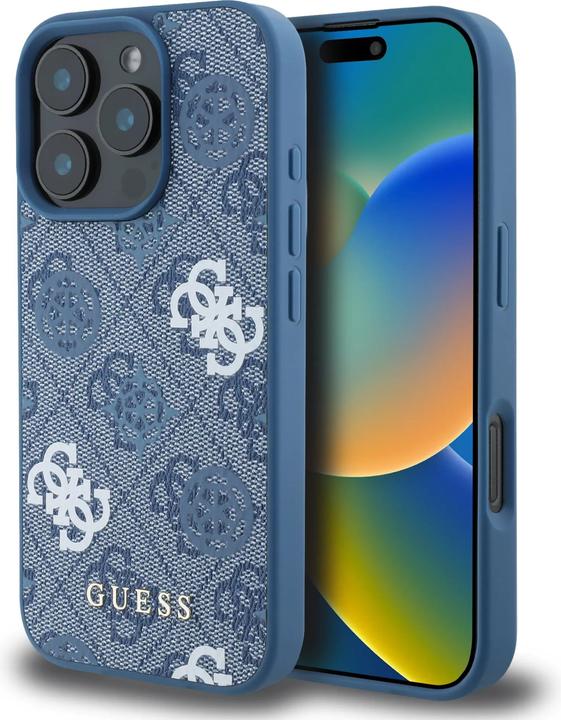 Produktbild Guess PU 4G Design Hard Case With Peony (Apple iPhone 16 Pro Max)
