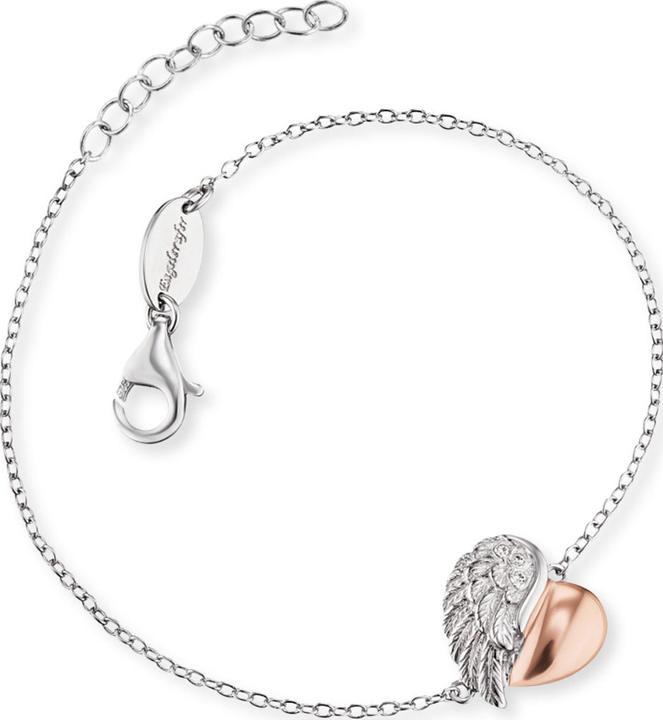 Engelsrufer Herzflügel Armband (17.50 cm, 925er Silber)