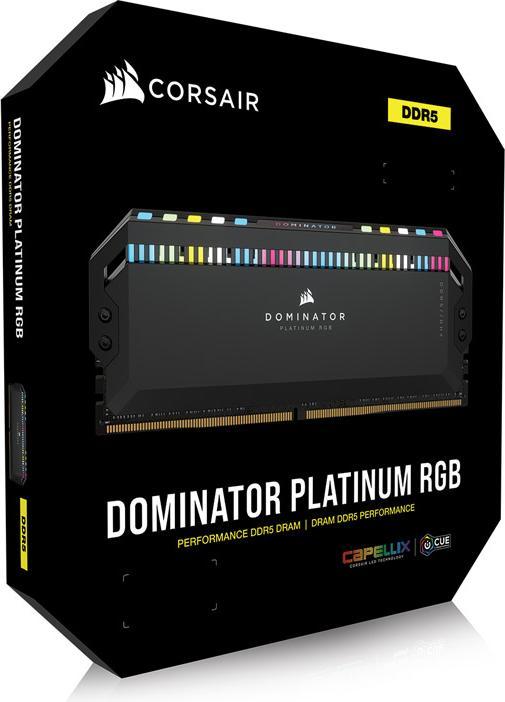 Image du produit Corsair Dominator Platinum RGB (2 x 32GB, 5600 MHz, RAM DDR5, DIMM)