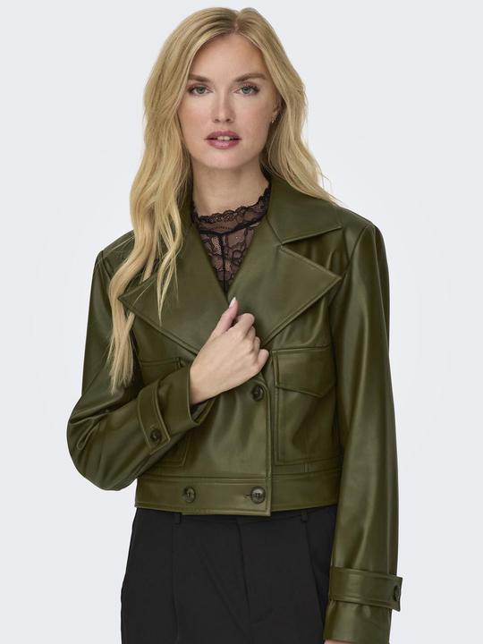 Produktbild Only Fly-Away Kragen Jacke Kunstlederjacke (XS)
