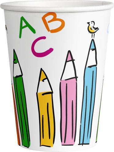 Produktbild Magni Pappbecher Schulstart 250ml 8er (8 x)