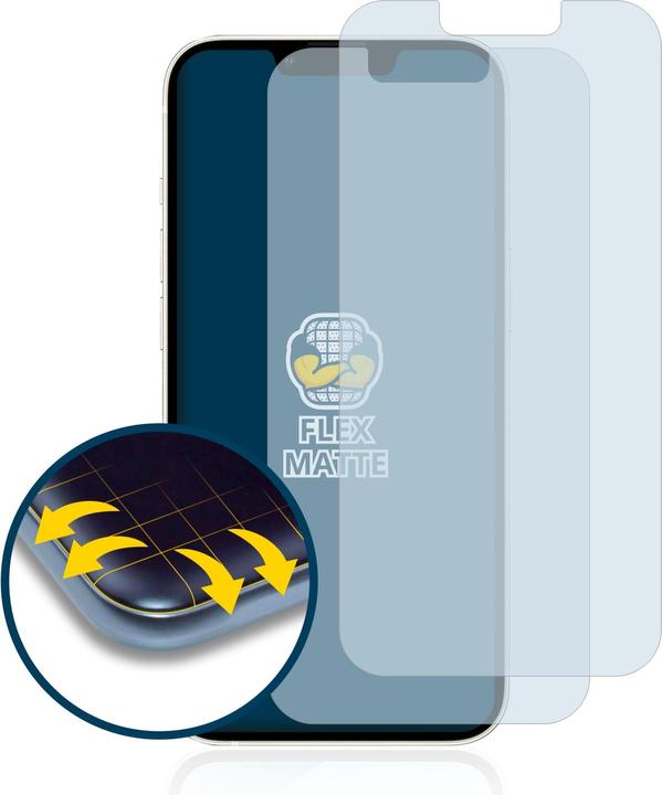 Actual product image BROTECT Full-Cover Protector Matte (2 Piece, Apple iPhone 13)