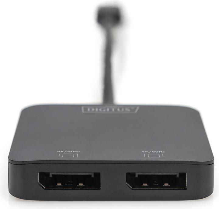 Produktbild Digitus 2-Port-Video-Hub USB-C->2x Displayport (USB Typ-C, 5.51 cm)