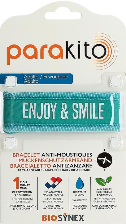 Image du produit Para‘Kito Parakito Bracelet adulte Enjoy and Smile bleu