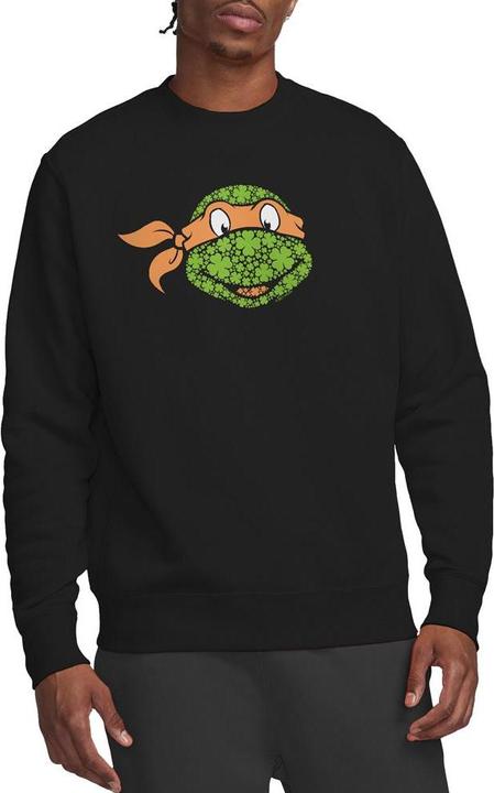 Actual product image Teenage Mutant NT Unisex Adult Michelangelo Clover St Patricks Day Sweatshirt (M)