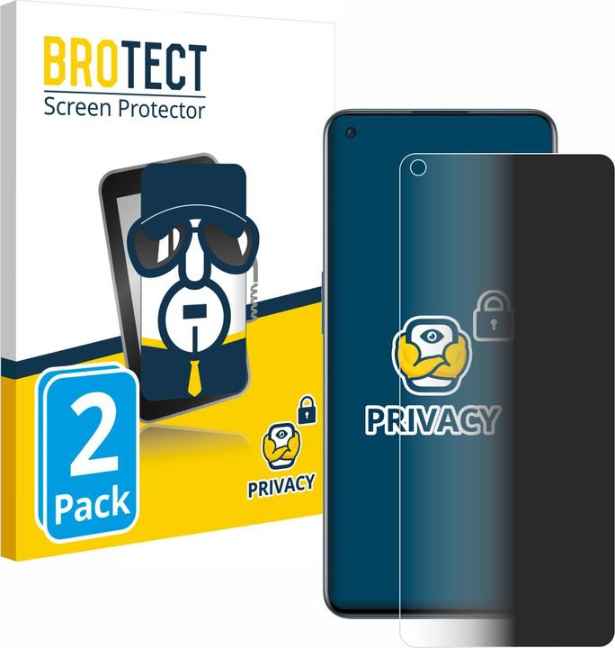 Produktbild BROTECT Sichtschutzfolie Anti-Spy Privacy Folie Blaulicht-Schutz (2 Stück, OnePlus 9)