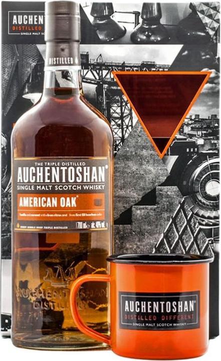 Image du produit Auchentoshan SET en chêne américain avec tasse (Scotch Whisky, 1 x 70 cl)