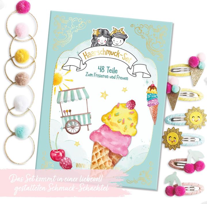 Image du produit Papierdrachen 48 Barrettes & élastiques à cheveux - Glace (Élastiques à cheveux)