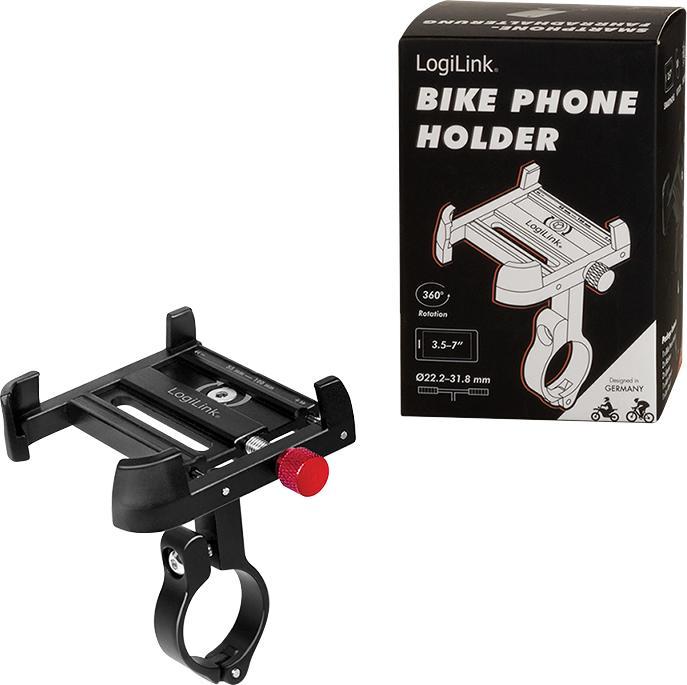 Immagine prodotto LogiLink Supporto per smartphone per bicicletta, diritto, per smartphone da 3,57 pollici