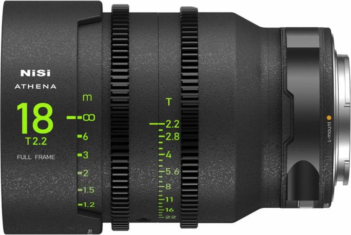Actual product image Nisi 18mm ATHENA PRIME Full Frame Cinema Lens T2.2 (L Mount)