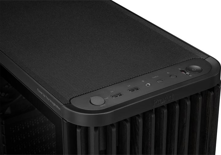 Actual product image ASUS Case PROART PA401 WOOD TG PWM BLACK (ATX)