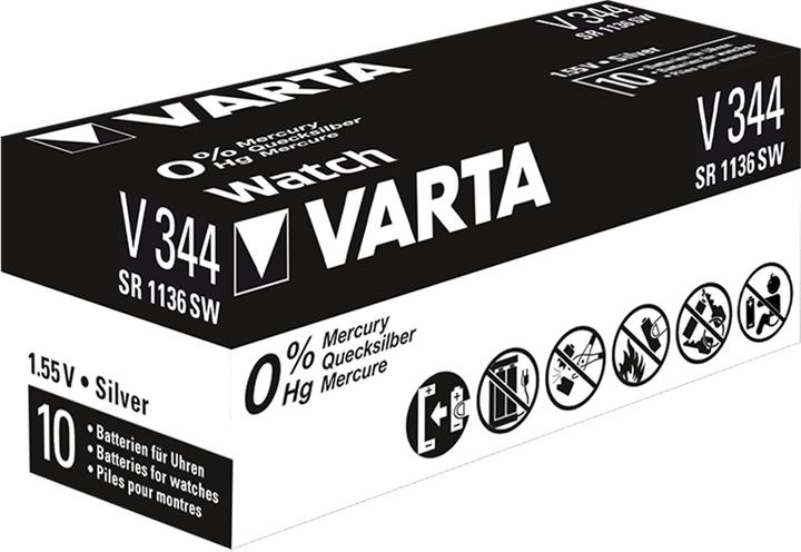 Produktbild Varta V 344 - Batterie SR42 - Silberoxid - 100 (1 Stk., SR42, 100 mAh)