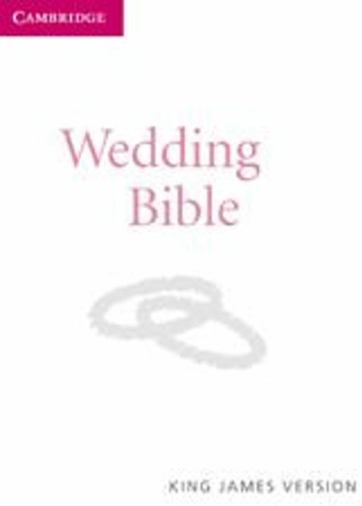 Actual product image KJV Wedding Bible, Ruby Text Edition, White Imitation Leather, KJ222:T (English, 2007)