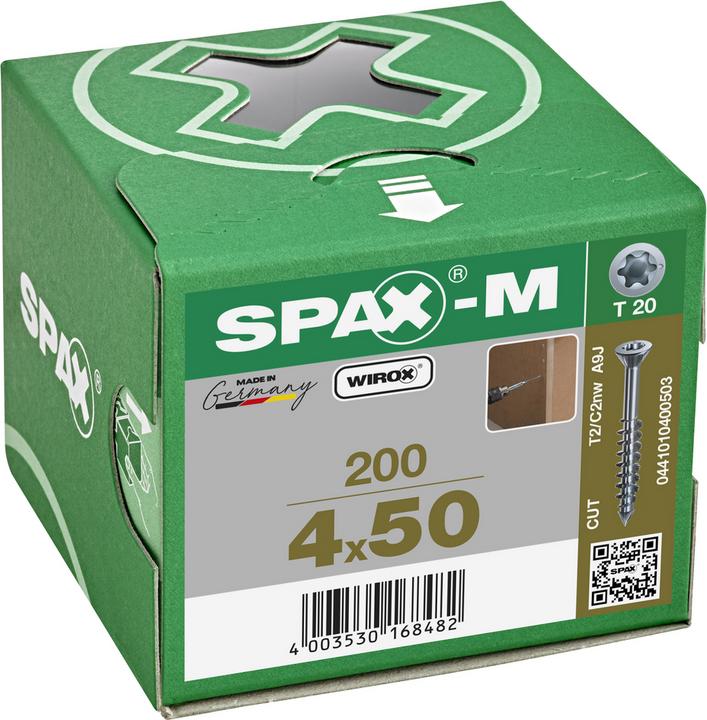 Productafbeelding Spax Zelftappende schroeven M SK T20 4,0x50 mm (200 Schroeven per stuk)