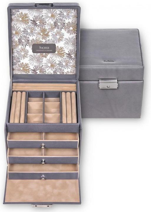 Produktbild Sacher 29.510.561643 - Schmuckkasten Evita fleur venice grau Leder