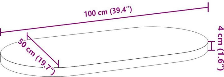 Image du produit VidaXL Lyndsey (100 x 50 x 4 cm)