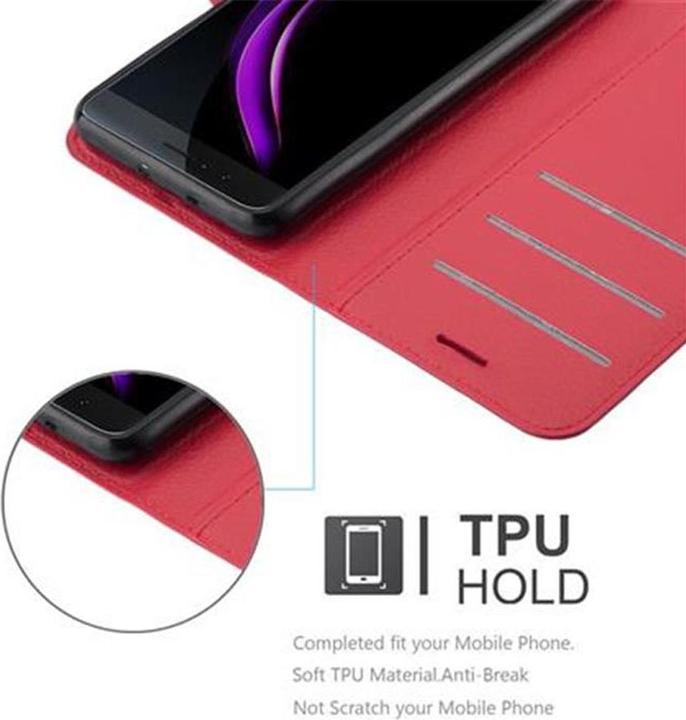 Actual product image Cadorabo Book with stand function cover (Honor 8)