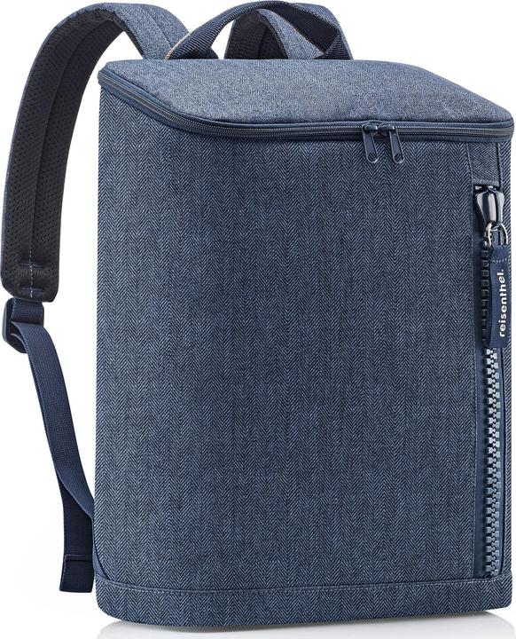 Actual product image reisenthel Travel Bag Overnighter Backpack Herringbone Dark Blue (13 l)