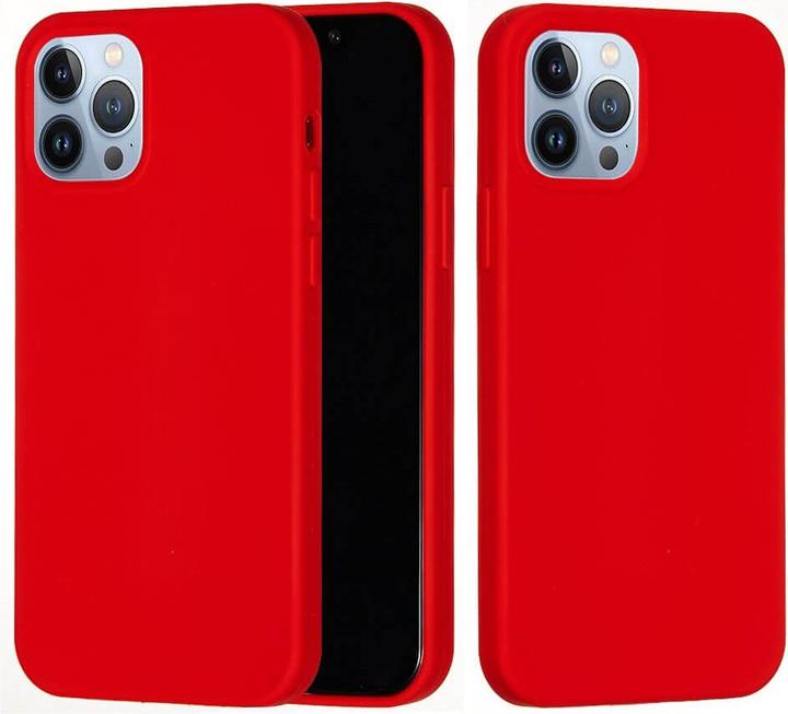 Produktbild Cover-Discount iPhone 15 Pro - Silikon Gummi Hülle rot (Apple iPhone 15 Pro)