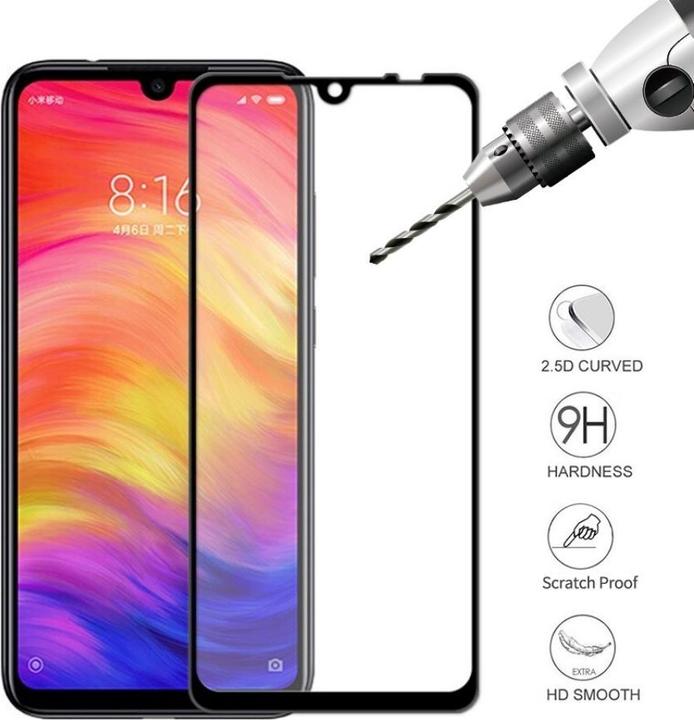 Image du produit Screenguard Xiaomi Redmi Note 7 Full Screen Protective Glass 2.5D 9H (1 pièce(s), Xiaomi Redmi Note 7)