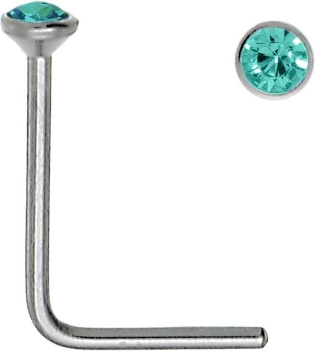 Actual product image Bijouteria Nose piercing (Stainless steel, Crystal)